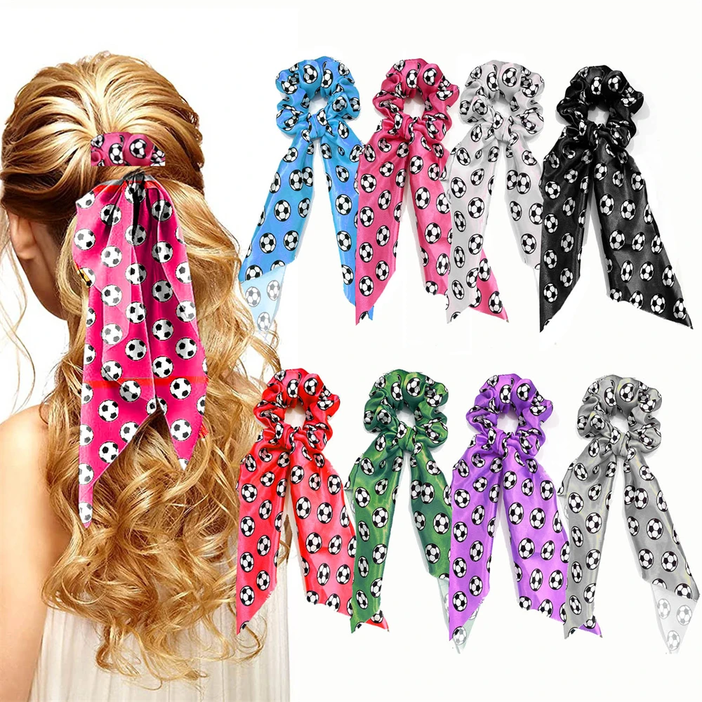 Football Knotted Satin Scrunchies Headband Trendy Women Streamer Ponytail Scarf Hair Tie Headwrap Hair Accessories For Girls
Football Knotted Satin Scrunchies Headband Trendy Women Streamer Ponytail Scarf Hair Tie Headwrap Hair Accessories For Girls
