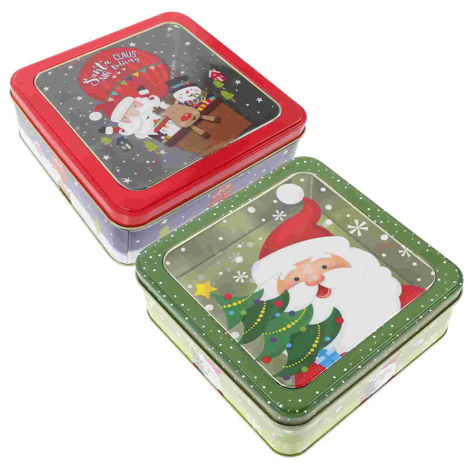 Christmas Themed Candy Boxes Xmas Mousse Cake Wrapping Christmas Square Tin Box Cookie Storage Box Gift Packing Boxes
Christmas Themed Candy Boxes Xmas Mousse Cake Wrapping Christmas Square Tin Box Cookie Storage Box Gift Packing Boxes