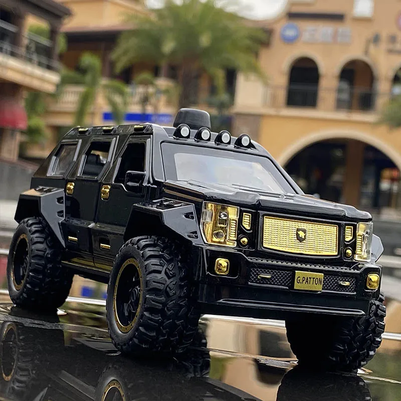 1:24 Hot New Chariot George Barton Car Model Armored Vehicle With Sound Light Alloy Toy Car Diecast Toy Vehicle Hummer Off Road
1:24 Hot New Chariot George Barton Car Model Armored Vehicle With Sound Light Alloy Toy Car Diecast Toy Vehicle Hummer Off Road