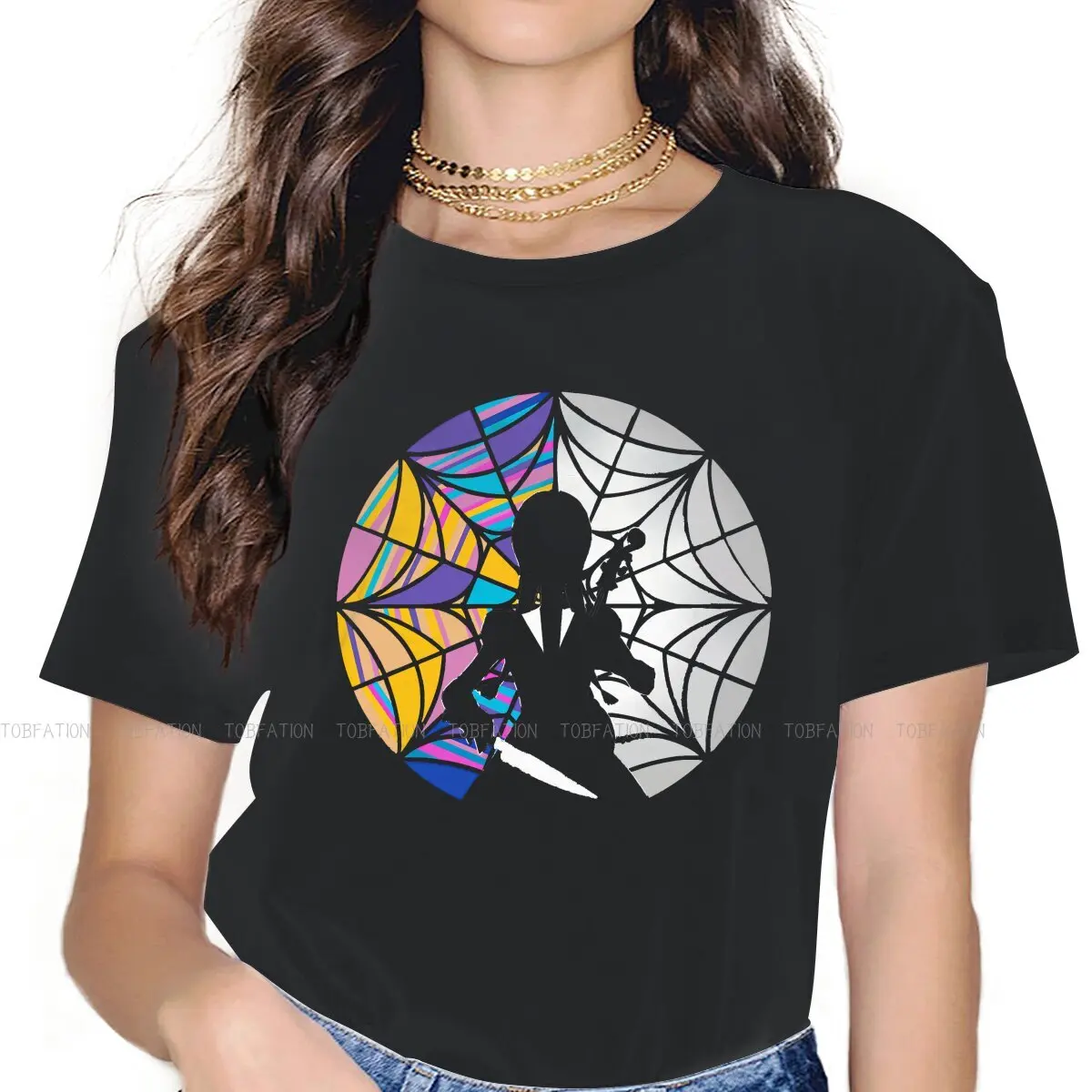 Stained Glass Women Tshirts Wednesday Gothic Vintage Female Clothing Large Cotton Graphic Tops
Stained Glass Women Tshirts Wednesday Gothic Vintage Female Clothing Large Cotton Graphic Tops
