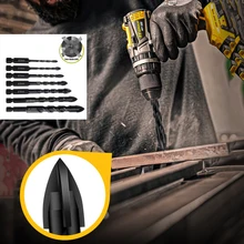 Alloy Triangle Drill Hexagonal Handle Spiral Four-edged Ceramic Drilling Hole Opener Glass Punching Multi-function Twist Drill
Alloy Triangle Drill Hexagonal Handle Spiral Four-edged Ceramic Drilling Hole Opener Glass Punching Multi-function Twist Drill