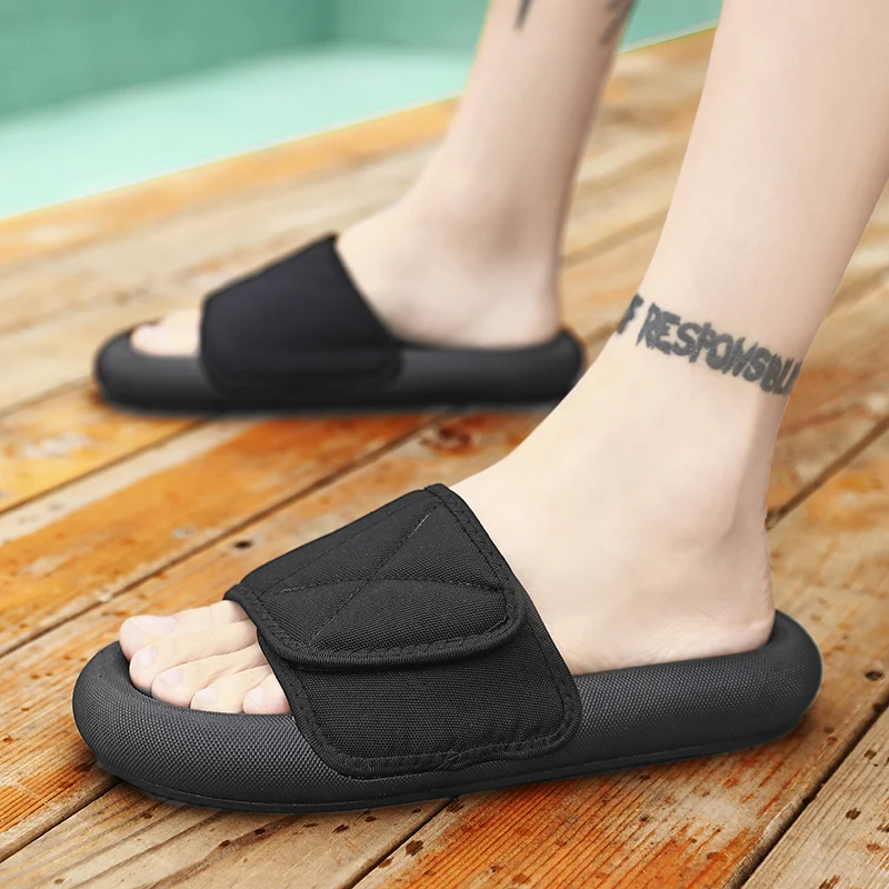 2022 Men Summer Non-Slip Outddoor Slippers Men's Casual Beach Slippers Fashion Men Slip On Shoes Man Soft Black Home Flip Flops
2022 Men Summer Non-Slip Outddoor Slippers Men's Casual Beach Slippers Fashion Men Slip On Shoes Man Soft Black Home Flip Flops