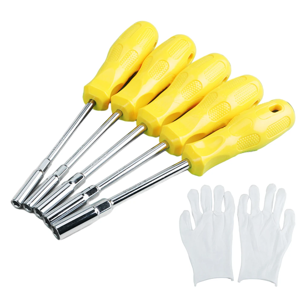 5pcs 5.5mm-10mm Hexagon Socket Wrench Screw Driver Hex Nut Hand Tool Hex Socket Screwdriver For Home Appliance Repair
5pcs 5.5mm-10mm Hexagon Socket Wrench Screw Driver Hex Nut Hand Tool Hex Socket Screwdriver For Home Appliance Repair