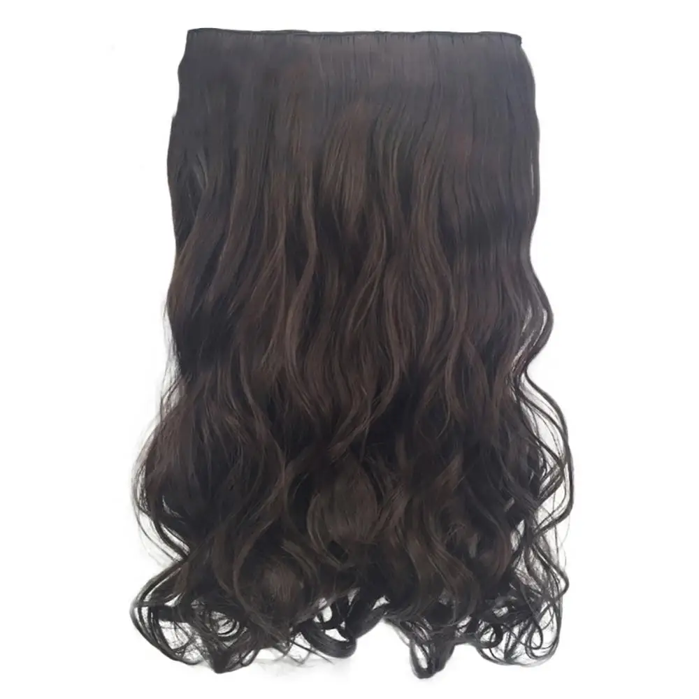 

Curly Wavy Clip In Hair Extension Cosplay Wig Synthetic Artificial Long Curly Hairpiece Blonde Black Color False HairPiece Wigs