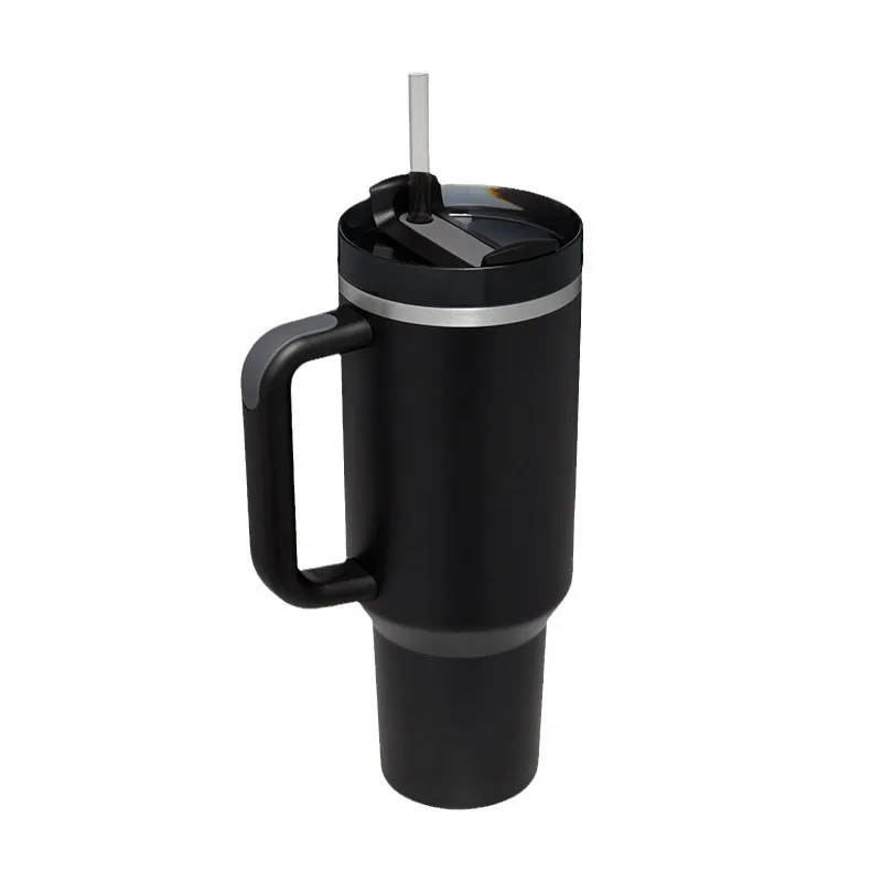 

Stainless Steel Vacuum Insulated Tumbler with Lid and Straw 40oz Thermal Travel Mug Coffee Cup