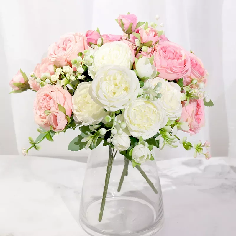 Romantic Rose Artificial Flowers Wedding Bride Holding Bouquet Home Room Decoration Real Touch Fake Flowers Party Festival Favor
Romantic Rose Artificial Flowers Wedding Bride Holding Bouquet Home Room Decoration Real Touch Fake Flowers Party Festival Favor