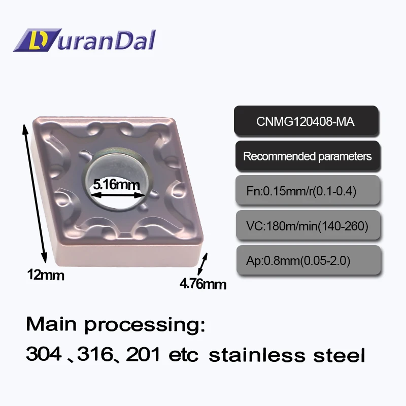 Lathe Machining Tools Tungsten Carbide Inserts CNMG120408-HA External Turning Blade Semi-finishing Machine Tool
Lathe Machining Tools Tungsten Carbide Inserts CNMG120408-HA External Turning Blade Semi-finishing Machine Tool