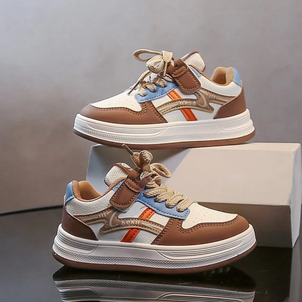 أحذية رياضية من جلد البولي يوريثان للأطفال، أحذية رياضية عصرية للمراهقين، أحذية رياضية مضادة للانزلاق ومقاومة للماء للأولاد والبنات أحذية رياضية من جلد البولي يوريثان للأطفال، أحذية رياضية عصرية للمراهقين، أحذية رياضية مضادة للانزلاق ومقاومة للماء للأولاد والبنات