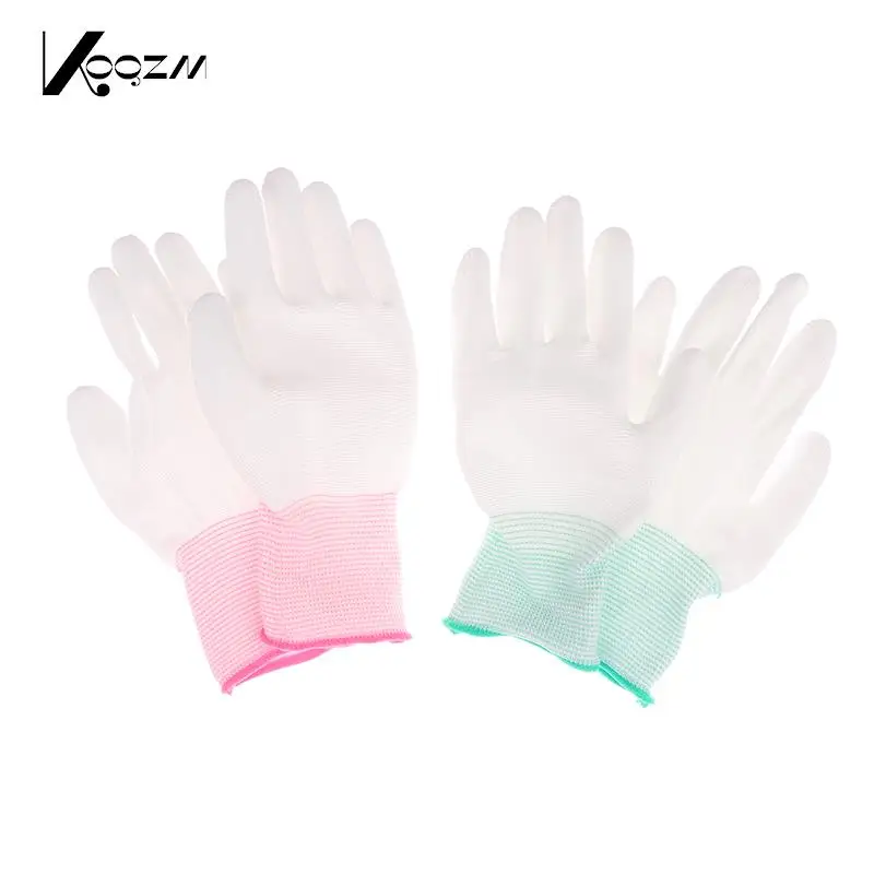 

1Pair Anti Static Nylon Fiber Gloves ESD Electronic Working Gloves Finger Coated Finger PC Antiskid for Finger Protection