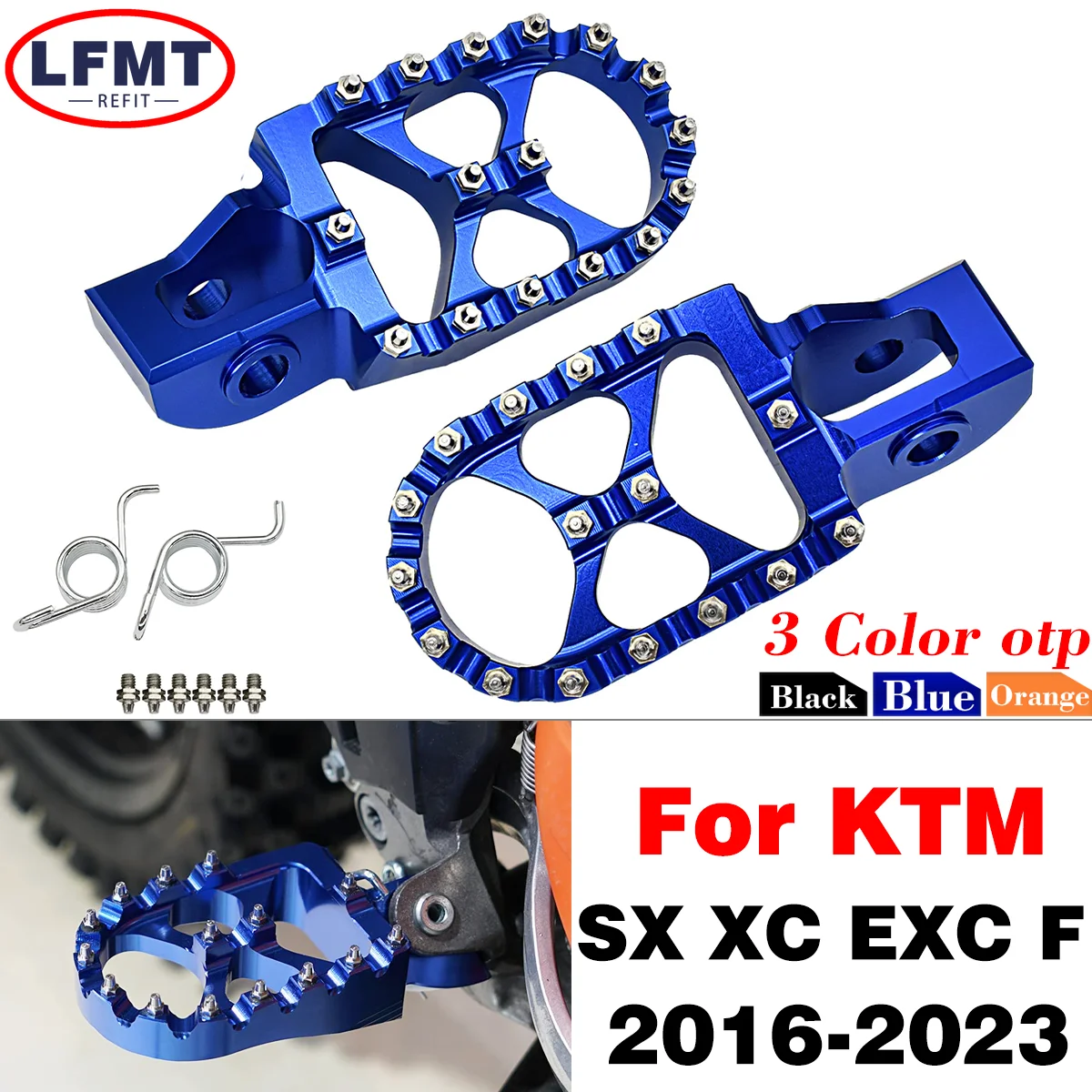 

CNC Foot Peg Footrest Footpeg Pedals For KTM SX SXF XC XCF EXC EXCF 125-500 For Husqvarna TX FX TC FC TE For GasGas MC EX EC F