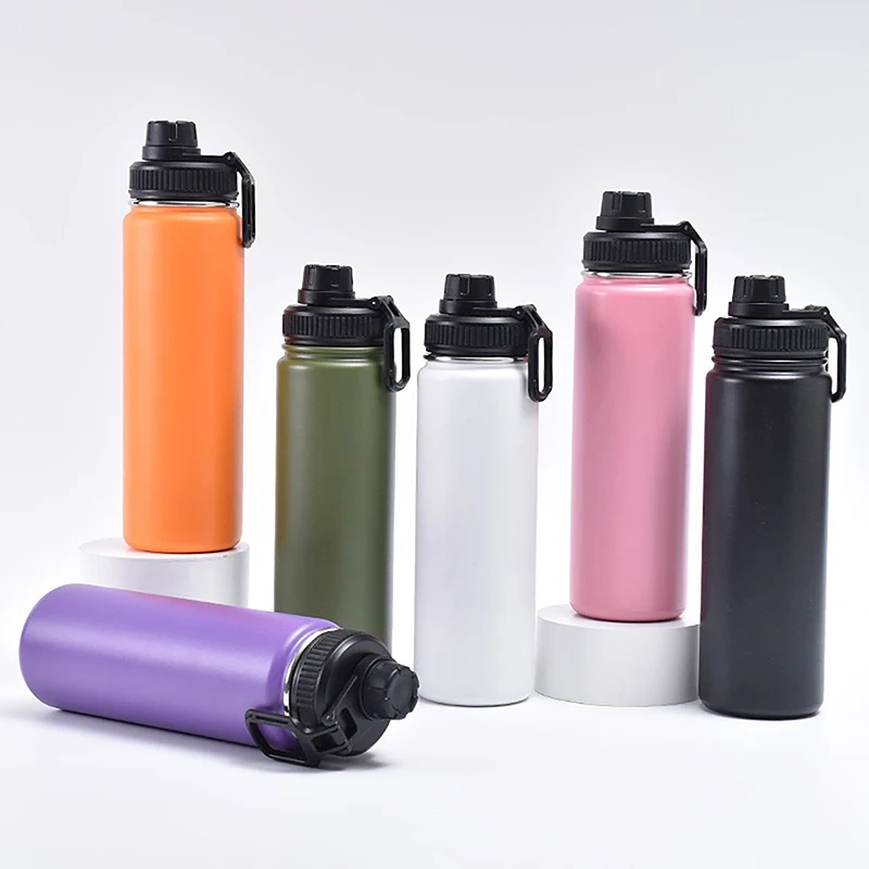 

750ml Insulated Water Cup Sports Bottle Water Bottles Stainless Steel Vacuum Portable Leakproof Outdoor Cup
