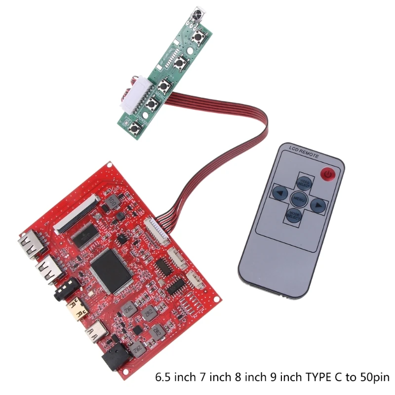 LCD Screen Driver Game Controller 800X480/800X600/1024X600/1024X768 Resolution Screen Driver Board Headphone Output
LCD Screen Driver Game Controller 800X480/800X600/1024X600/1024X768 Resolution Screen Driver Board Headphone Output