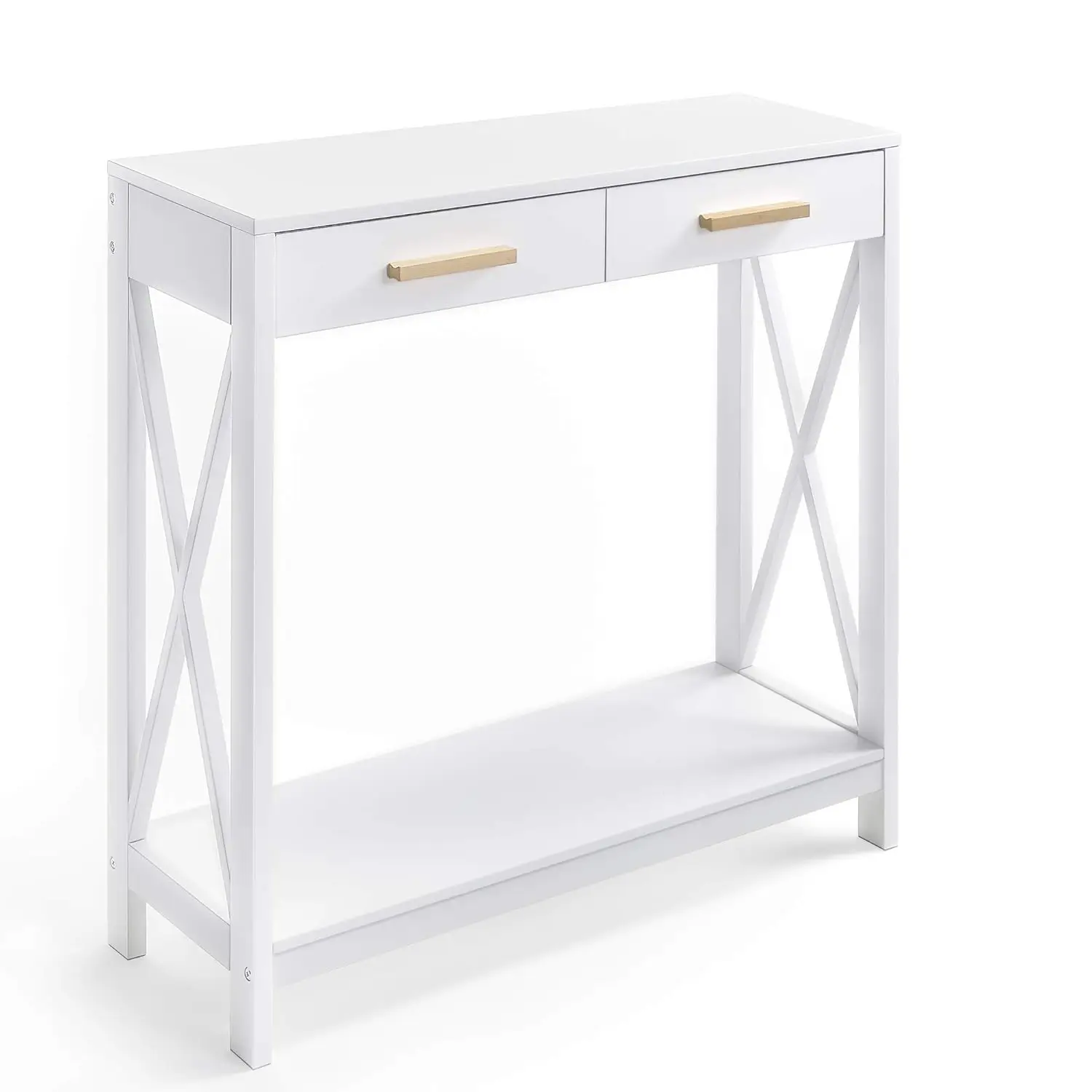 Choice White 2-Tier 2-Drawer Compact Sofa and Console Table, Elegant Entryway, Hallway,Foyer, Accent Side Table for Living Room,
Choice White 2-Tier 2-Drawer Compact Sofa and Console Table, Elegant Entryway, Hallway,Foyer, Accent Side Table for Living Room,