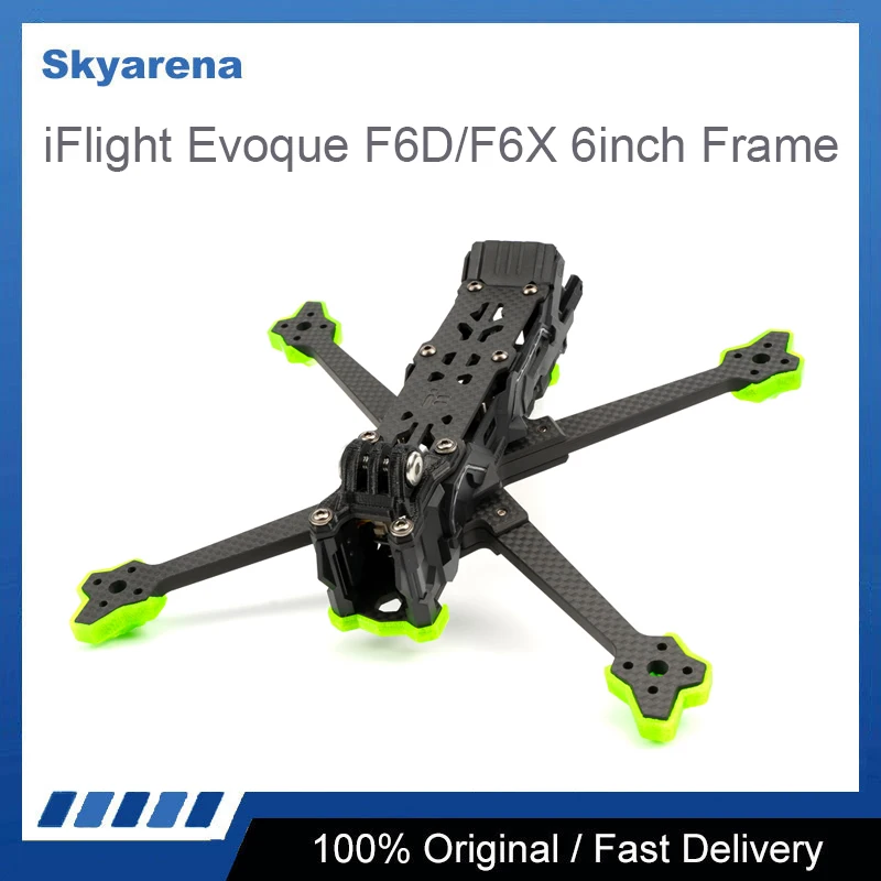 iFlight Nazgul Evoque F6 F6D/F6X 6inch Long Range Frame Kit (Squashed-X / DeadCat) with 6mm arm for FPV parts
iFlight Nazgul Evoque F6 F6D/F6X 6inch Long Range Frame Kit (Squashed-X / DeadCat) with 6mm arm for FPV parts