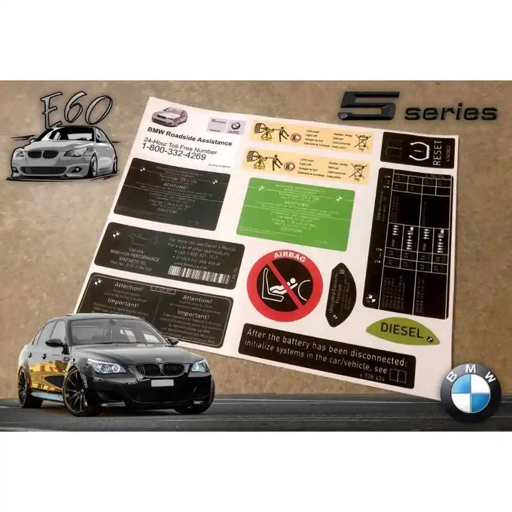 E60 Decal Sticker Label Front Kidney Emblem For E60 520 525 528 530 540 520i 525i 528i 530i 540idecal Sticker Label Convenient
E60 Decal Sticker Label Front Kidney Emblem For E60 520 525 528 530 540 520i 525i 528i 530i 540idecal Sticker Label Convenient