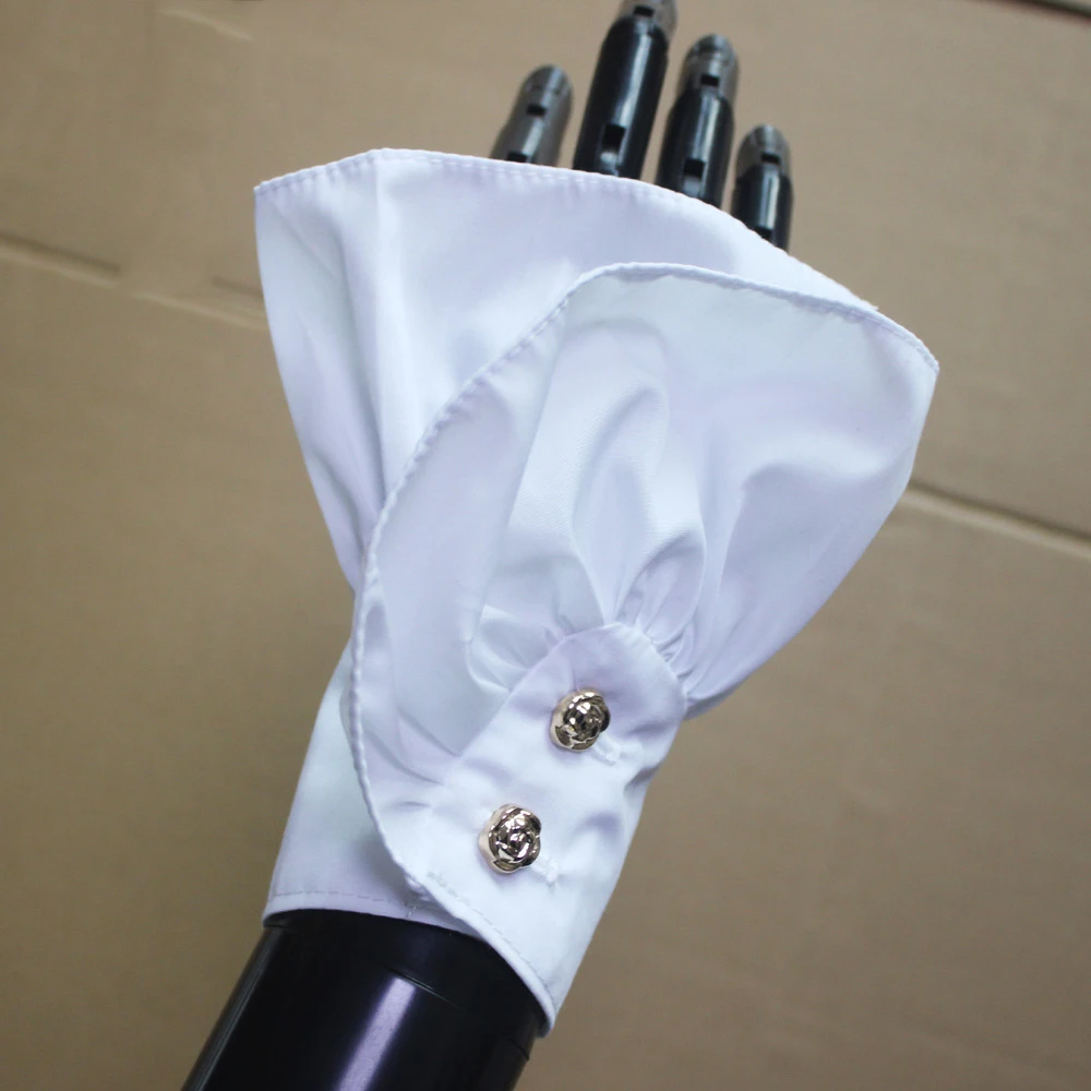 Women Button Fake Sleeve Pleated Horn Cuffs Girls Shirt Detachable Sleeves Sweater Wrist Cuffs Warmers White False Sleeves
Women Button Fake Sleeve Pleated Horn Cuffs Girls Shirt Detachable Sleeves Sweater Wrist Cuffs Warmers White False Sleeves