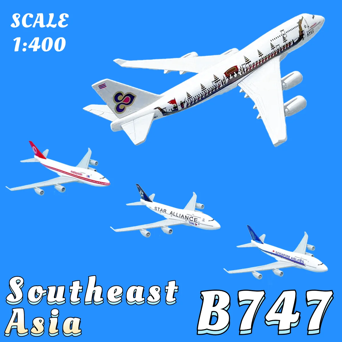 1:400 Southeast ASIA B747 Replica Metal Aircraft Model Scale Aviation Collectible Diecast Miniature Ornament Souvenir Toys
1:400 Southeast ASIA B747 Replica Metal Aircraft Model Scale Aviation Collectible Diecast Miniature Ornament Souvenir Toys