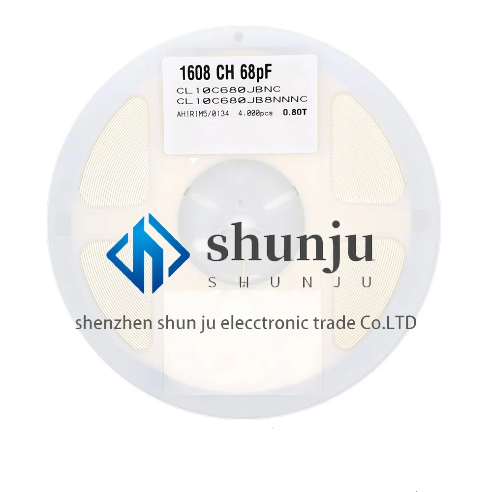 4000PCS MLCC Chip Capacitor 0603 680J 50V 1608 68pF 5% NPO 680JB A REEL Ceramic Capacitor SMD NEW
4000PCS MLCC Chip Capacitor 0603 680J 50V 1608 68pF 5% NPO 680JB A REEL Ceramic Capacitor SMD NEW