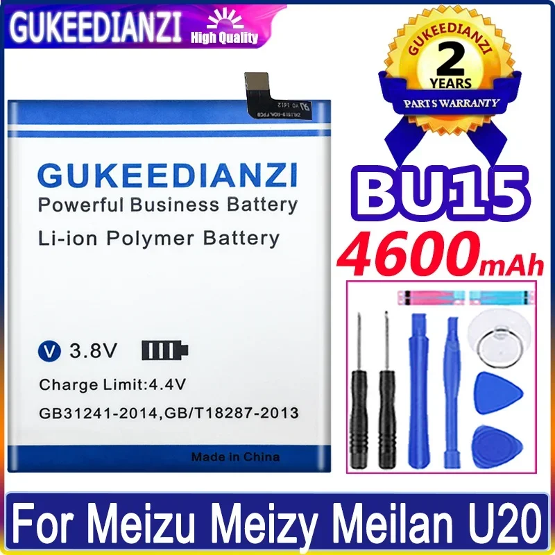 BU 15 4600mAh Battery For Meizu Meizy Meilan U20 U 20 Batteries + free tools
BU 15 4600mAh Battery For Meizu Meizy Meilan U20 U 20 Batteries + free tools