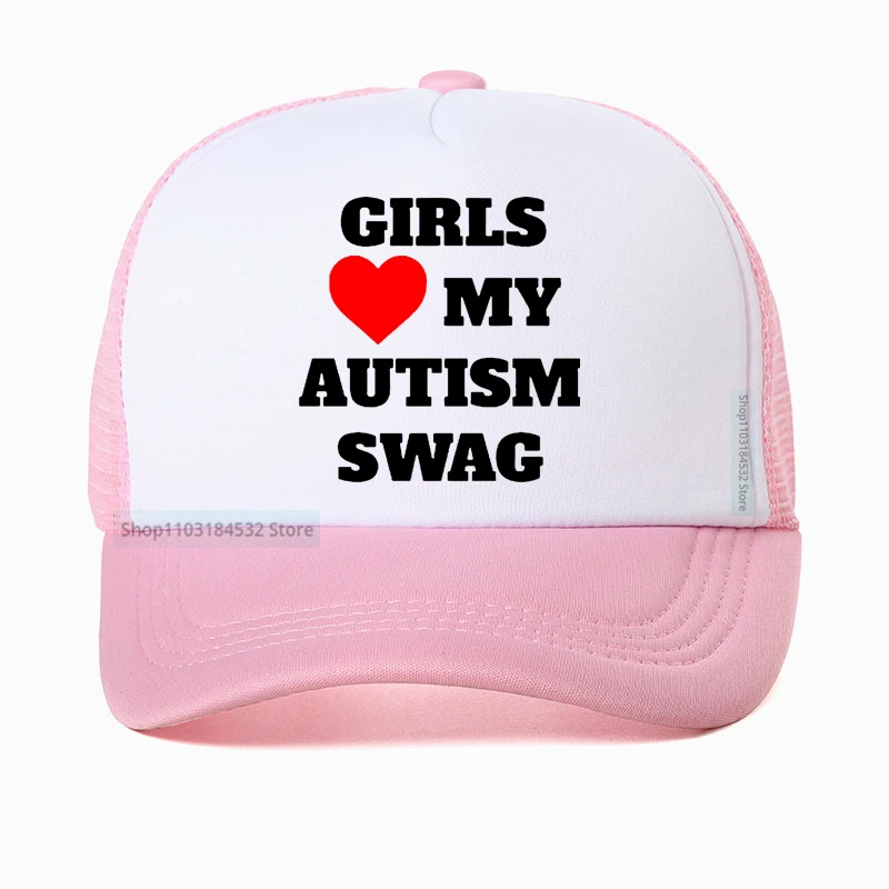 Novelty Girls Heart My Autism Swag baseball cap women Birthday Gifts Summer Style Adjustable Snapback hat Mesh Breathable hats
Novelty Girls Heart My Autism Swag baseball cap women Birthday Gifts Summer Style Adjustable Snapback hat Mesh Breathable hats