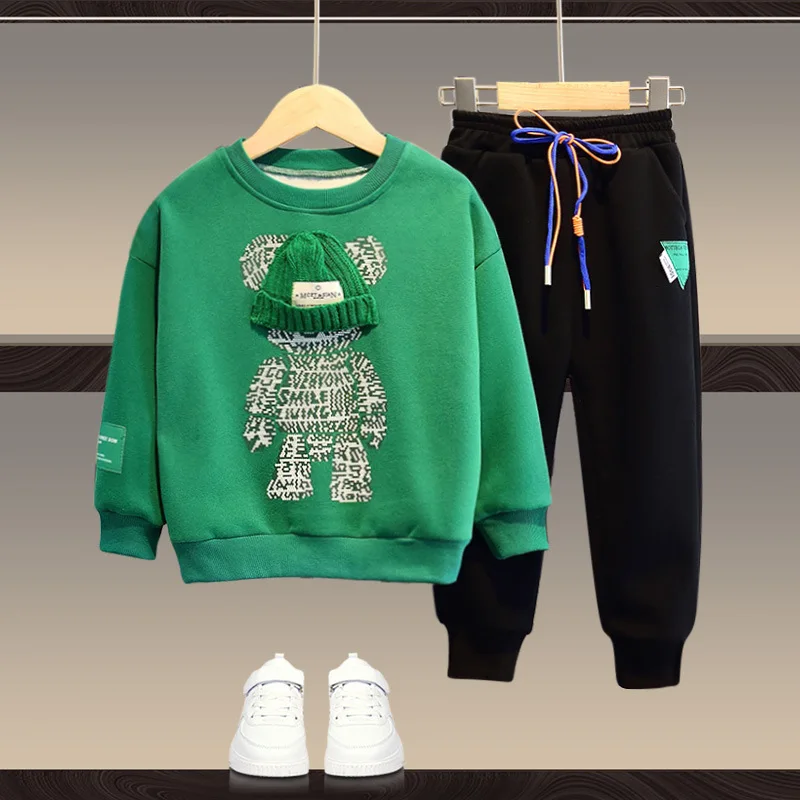 Boys And Girls Clothing Set Children Hooded Outerwear Tops Pants 2Pcs Outfits Kids Teenage Costume Suit Spring Autumn Trend
Boys And Girls Clothing Set Children Hooded Outerwear Tops Pants 2Pcs Outfits Kids Teenage Costume Suit Spring Autumn Trend
