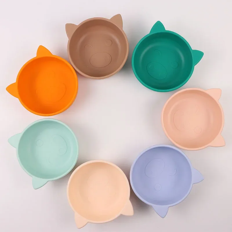 Детская силиконовая чаша, детские столовые приборы, мультяшный поросенок, одна силиконовая чаша, чаша для дополнительного питания, обеденная тарелка
Детская силиконовая чаша, детские столовые приборы, мультяшный поросенок, одна силиконовая чаша, чаша для дополнительного питания, обеденная тарелка