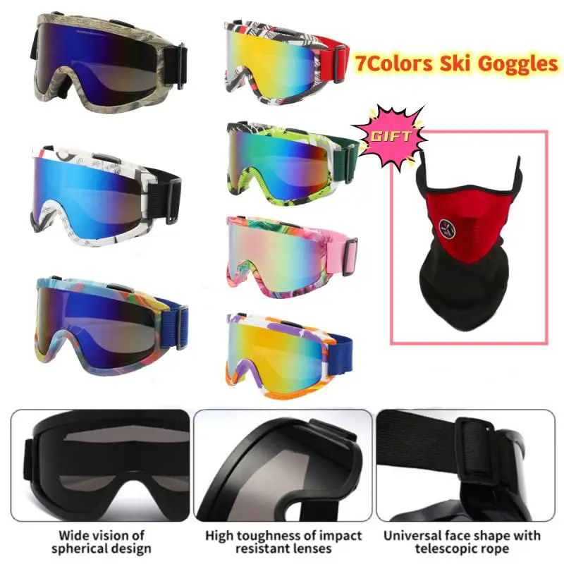Ski Snowboard Goggles Anti-Fog Skiing Eyewear Winter Outdoor Sport Cycling Motorcycle Windproof Goggles UV Protection Sunglasses
Ski Snowboard Goggles Anti-Fog Skiing Eyewear Winter Outdoor Sport Cycling Motorcycle Windproof Goggles UV Protection Sunglasses