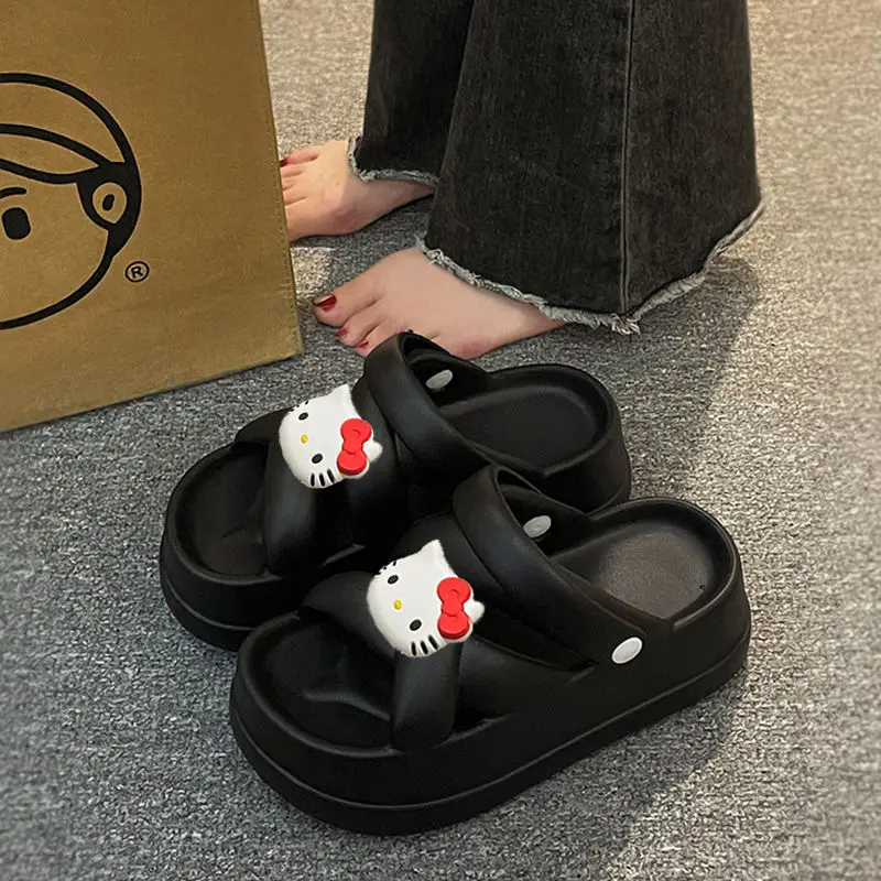 Sanrio милые аниме шлепанцы Hello Kitty Симпатичные Мультяшные Нескользящие сандалии с универсальной толстой подошвой игрушка для девушек
Sanrio милые аниме шлепанцы Hello Kitty Симпатичные Мультяшные Нескользящие сандалии с универсальной толстой подошвой игрушка для девушек