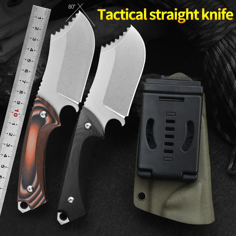 ZHD1701 VG10 Blade Outdoor Tactical Straight Knives G10 Handle Camping K Scabbard Pocket Survival Self-defense Military Knife
ZHD1701 VG10 Blade Outdoor Tactical Straight Knives G10 Handle Camping K Scabbard Pocket Survival Self-defense Military Knife