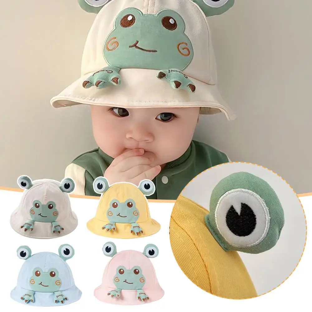 

1pcs Summer Cotton Cartoon Cute Frog Bucket Hat Men Bob Women Outdoor Fisherman Casual Cap Fashion Hat Fishing Foldable Tra V3Z3