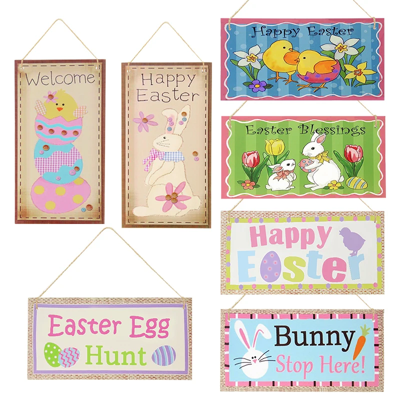 Happy Easter Decoration Wooden Hanging Pendant Cartoon Bunny Egg Sign Plaque For Home Easter Party Door Wall Ornaments
Happy Easter Decoration Wooden Hanging Pendant Cartoon Bunny Egg Sign Plaque For Home Easter Party Door Wall Ornaments