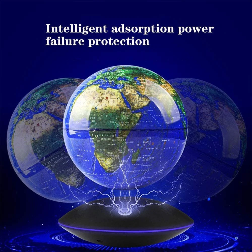 

6 Inch Suspended Luminous Rotation Office Decoration Creative Birthday Gift Magnetic Levitation Globe Living Room Decoration