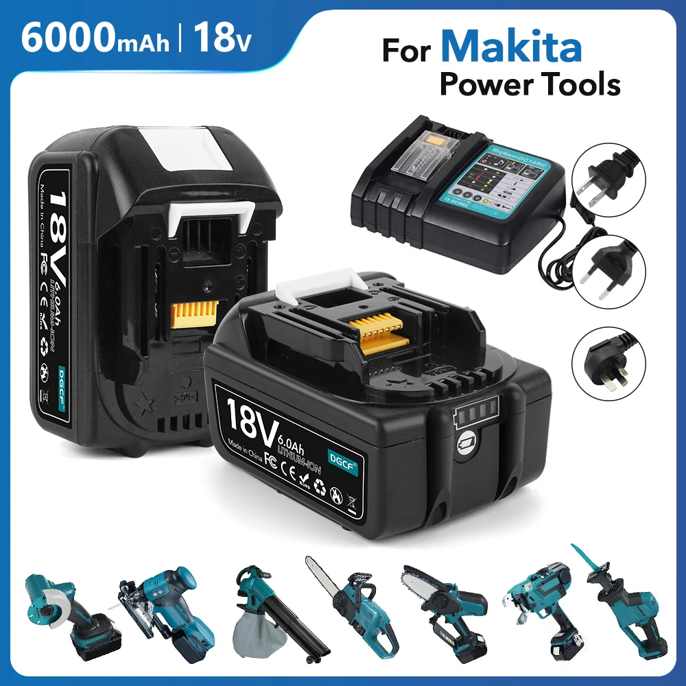BL1860 6AH Battery For Makita 18V Battery Power Tools Li-ion Replacement LXT BL1850 BL1840 for 18 V Screwdriver with BMS TPCELL
BL1860 6AH Battery For Makita 18V Battery Power Tools Li-ion Replacement LXT BL1850 BL1840 for 18 V Screwdriver with BMS TPCELL
