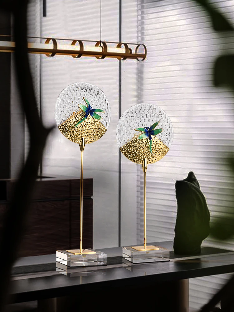 New Chinese Style Light Luxury Enamel Colored Dragonfly Craft Decoration Living Room Home Entrance Bogu Shelf
New Chinese Style Light Luxury Enamel Colored Dragonfly Craft Decoration Living Room Home Entrance Bogu Shelf