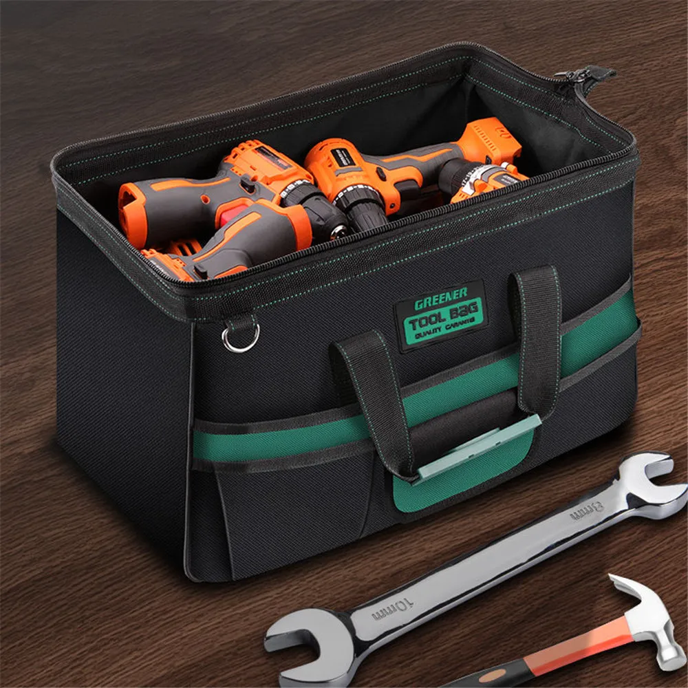 New Greener 1680D Heavy Duty Tool Bag with Strap Tool Organizer Tool Storage Multi-pocketed Bag for Electrician Tools
New Greener 1680D Heavy Duty Tool Bag with Strap Tool Organizer Tool Storage Multi-pocketed Bag for Electrician Tools