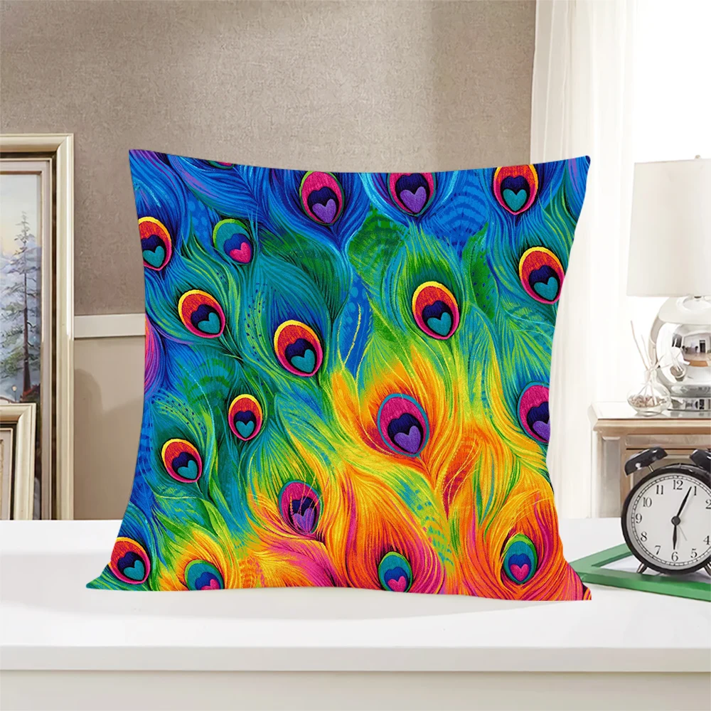 CLOOCL Newest Pillowcase Blue-green Peacock Feather Pattern 3D Double-sided Printed Pillow Cover Home Car Textiles Pillow Cover
CLOOCL Newest Pillowcase Blue-green Peacock Feather Pattern 3D Double-sided Printed Pillow Cover Home Car Textiles Pillow Cover