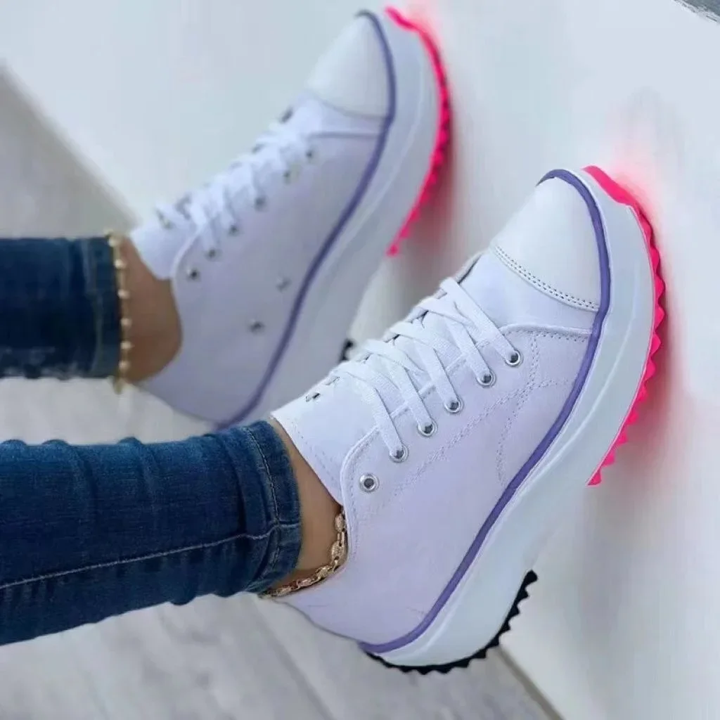 Fashion Women Shoes Platform Casual Women Sneakers Lace Up Tennis Plus Size Female Sport Shoes AntiSlip Walking Shoes
Fashion Women Shoes Platform Casual Women Sneakers Lace Up Tennis Plus Size Female Sport Shoes AntiSlip Walking Shoes