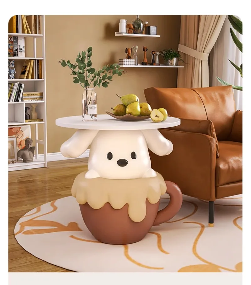 Ins Style Cartoon Teacup Dog Next To Sofa Bedside Table Living Room TV Cabinet Shelf Floor-standing Ornaments Home Decoration Ins Style Cartoon Teacup Dog Next To Sofa Bedside Table Living Room TV Cabinet Shelf Floor-standing Ornaments Home Decoration