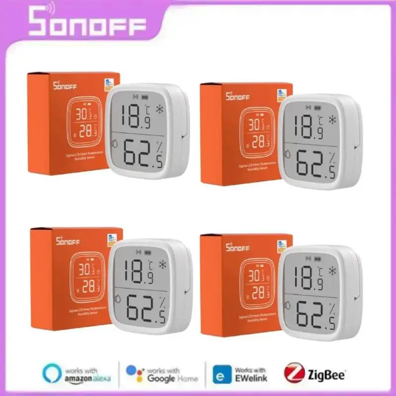 

Умный датчик температуры и влажности SONOFF SNZB-02D Zigbee с ЖК-экраном, удаленный мониторинг в режиме реального времени через Alexa Google Home Ewelink