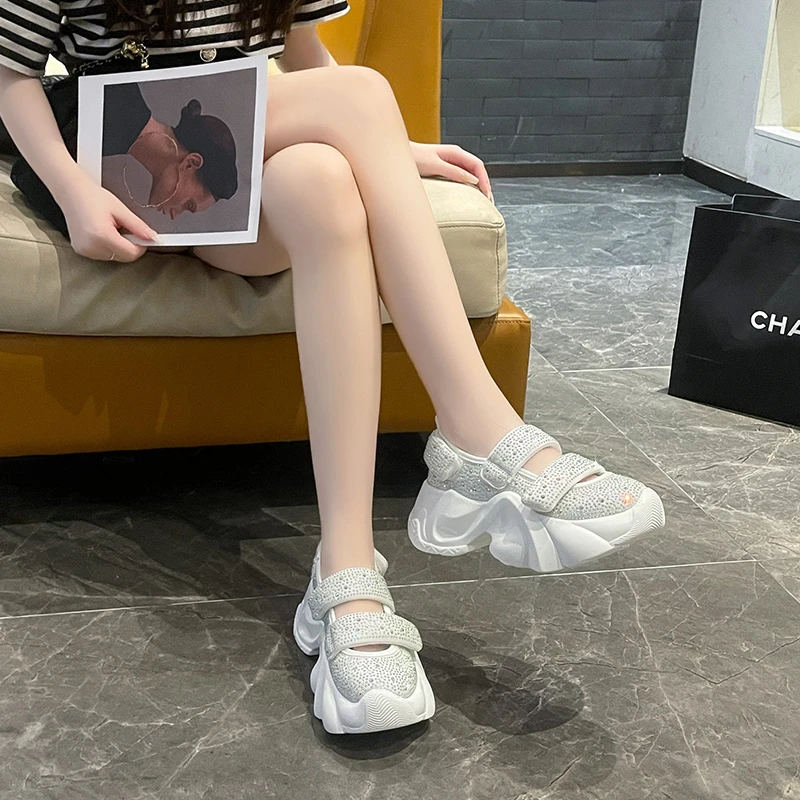 2023 New Spring Autumn Women Platform Shoes Crystal Sneakers Bling Shining Casual Sneakers Thick-soled
2023 New Spring Autumn Women Platform Shoes Crystal Sneakers Bling Shining Casual Sneakers Thick-soled