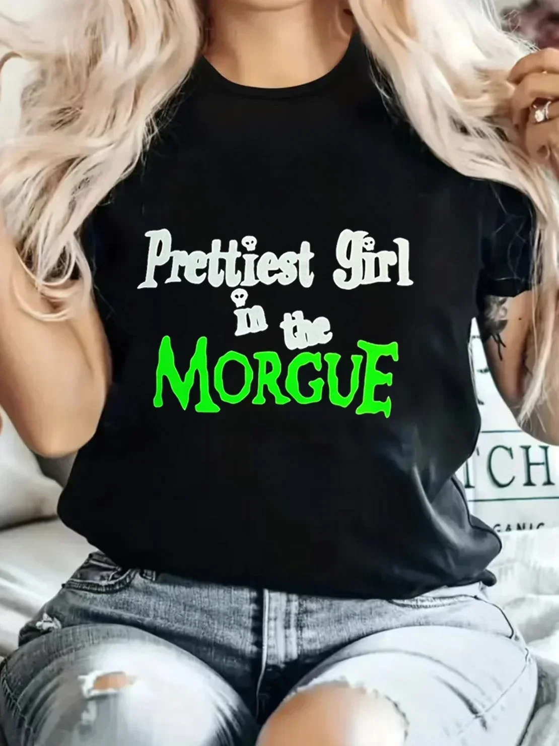 Модная футболка с коротким рукавом, футболка с буквенным принтом, женская одежда, топ с принтом, Повседневная универсальная модная уличная футболка
Модная футболка с коротким рукавом, футболка с буквенным принтом, женская одежда, топ с принтом, Повседневная универсальная модная уличная футболка