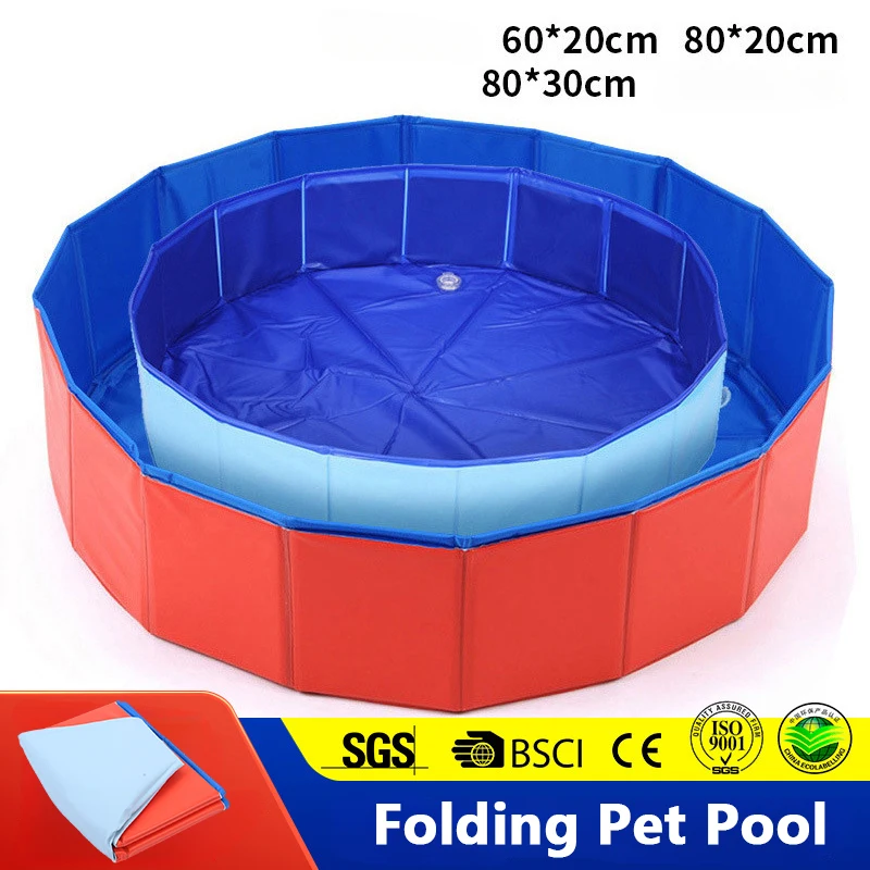 

Pet Pool Folding Dog Bathtub Portable Outdoor Dog Pool Sand Basin Paddling Pool Pet Shower Bathing Tub Cleaning Supplies