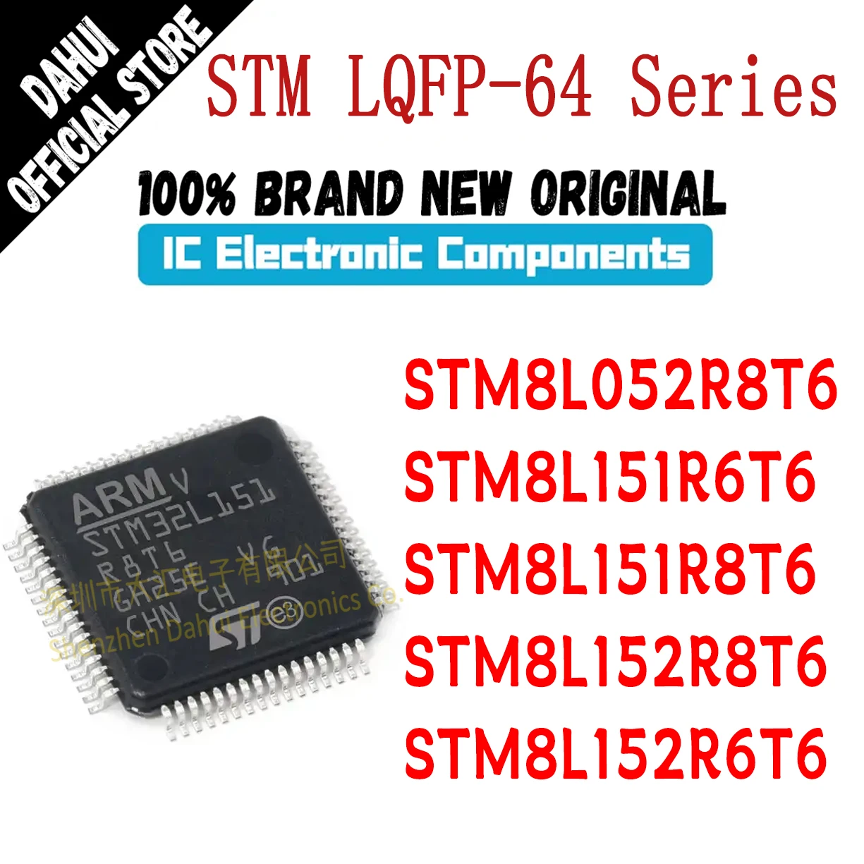 

STM8L052R8T6 STM8L151R6T6 STM8L152R8T6 STM8L151R8T6 STM8L152R6T6 STM IC MCU Chip LQFP-64 Quality Brand New
