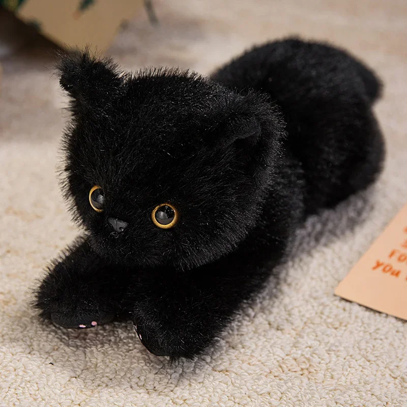 Realistic Cat Plush Toy Lifelike Soft Stuffed Kitten with Fur , Cute Gift for Pet Lovers, Home Decor, Valentine Birthday Realistic Cat Plush Toy Lifelike Soft Stuffed Kitten with Fur , Cute Gift for Pet Lovers, Home Decor, Valentine Birthday