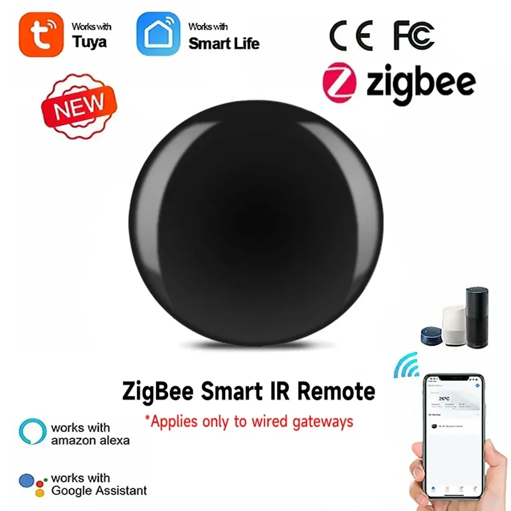 

Tuya Zigbee IR Remote Control Smart Home Remote Universal Infrared Controller For Air Conditioner Work With Alexa Google Home
