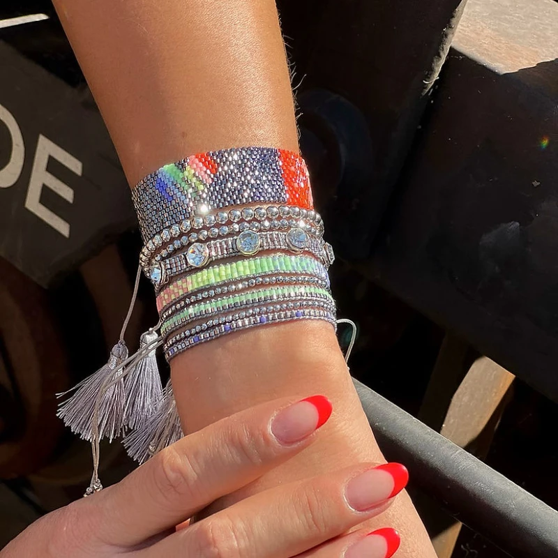 Go2Boho New In Colorful Boho Jewelry Miyuki Bead Summer Bracelets For Women Fashion Rainbow Heart Handmade Woven Friendship Gift
Go2Boho New In Colorful Boho Jewelry Miyuki Bead Summer Bracelets For Women Fashion Rainbow Heart Handmade Woven Friendship Gift