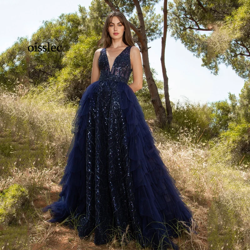 Oisslec Evening Dress Sequins Prom Dress Beading Fromal Dress Ruffles Celebrity Dresses Floor Length Party Gown Tulle Customize
Oisslec Evening Dress Sequins Prom Dress Beading Fromal Dress Ruffles Celebrity Dresses Floor Length Party Gown Tulle Customize