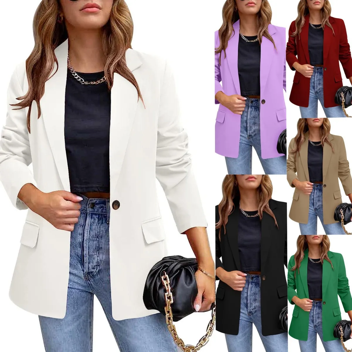 Women's Casual Blazer Jacket Temperament Commuting Slim 2023 Winter Autumn New Coat
Women's Casual Blazer Jacket Temperament Commuting Slim 2023 Winter Autumn New Coat