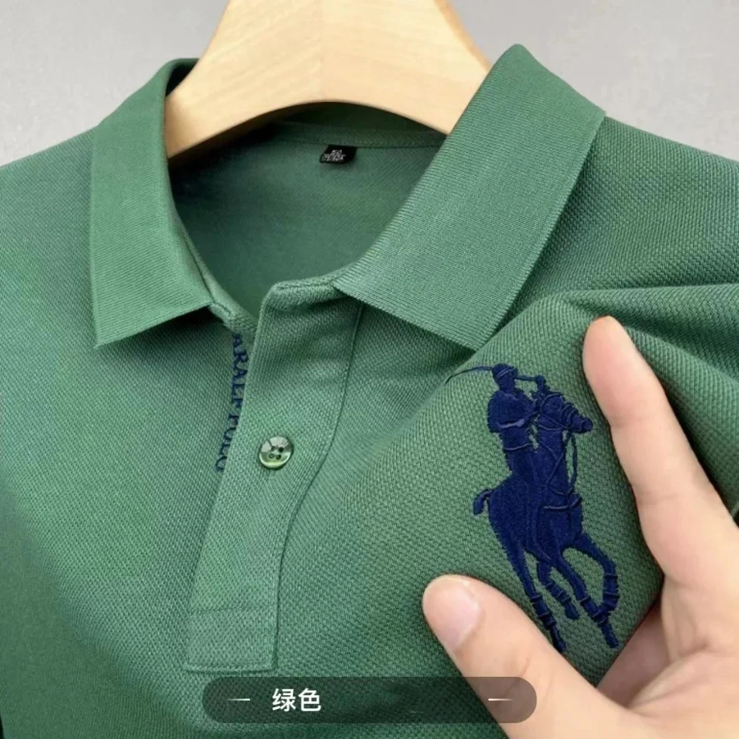 Embroidered brand men's pure cotton polo shirt, spring and summer high-end business leisure outdoor sports breathable T-shirt
Embroidered brand men's pure cotton polo shirt, spring and summer high-end business leisure outdoor sports breathable T-shirt