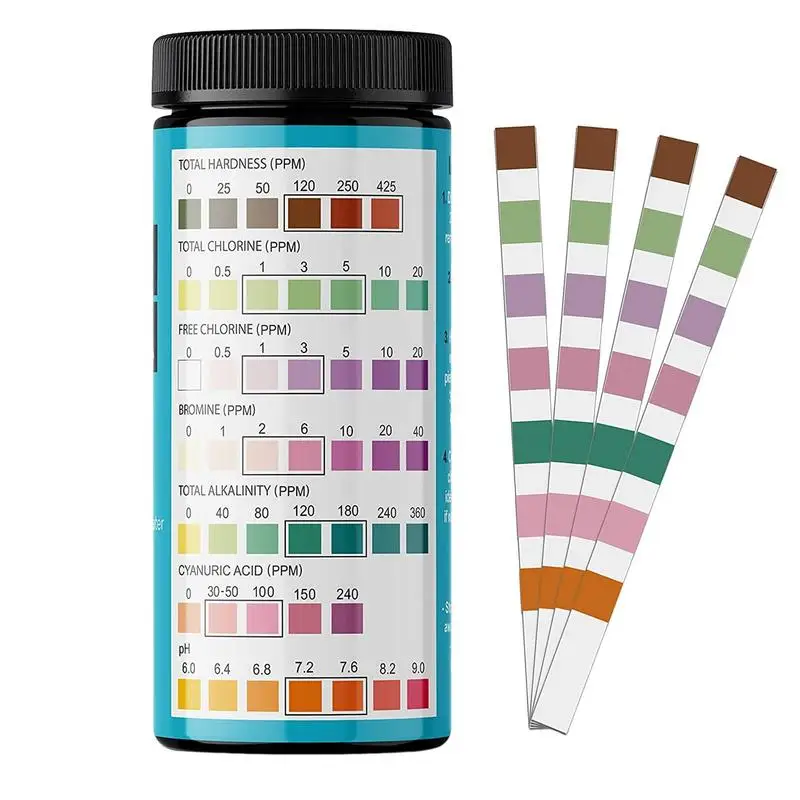Pool Test Strips Pool Kit For Salt Water Testing 100 Strips Water Hardness Test Kit High Accuracy PH Tester For Chlorine Salt PH
Pool Test Strips Pool Kit For Salt Water Testing 100 Strips Water Hardness Test Kit High Accuracy PH Tester For Chlorine Salt PH